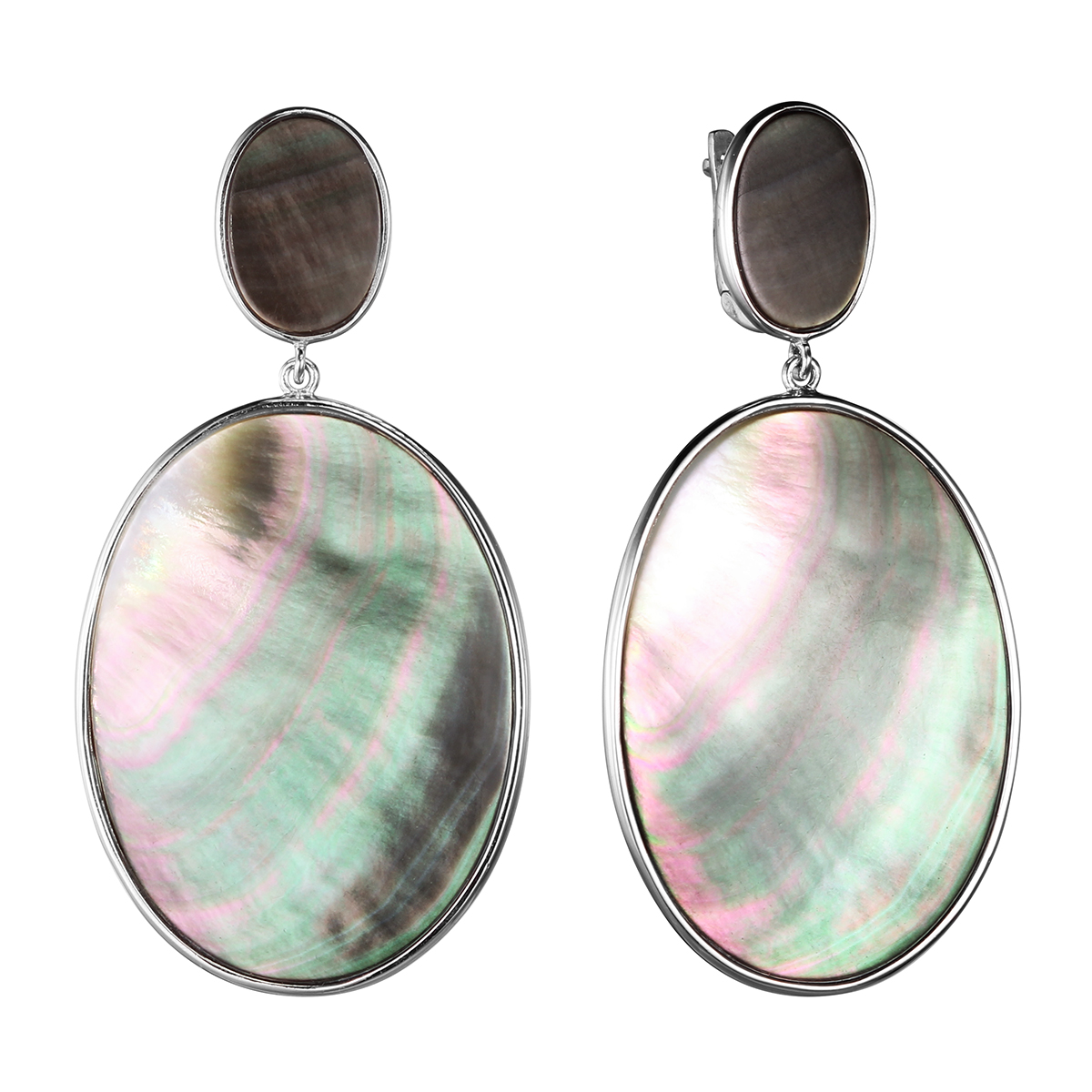 

Серьги женские из серебра Balex Jewellery 2436930249, перламутр, 2436930249