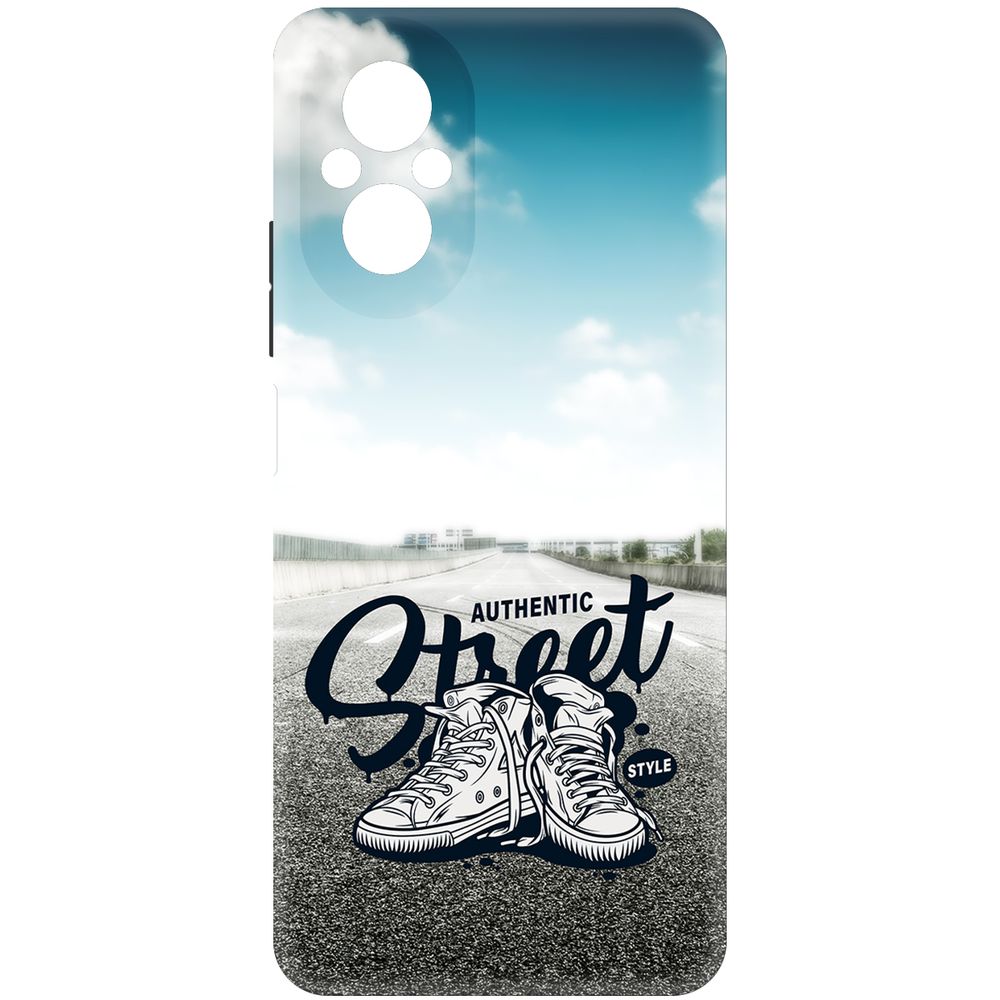 

Чехол-накладка Krutoff Soft Case Кроссовки мужские Уличный стиль для Realme C67 черный