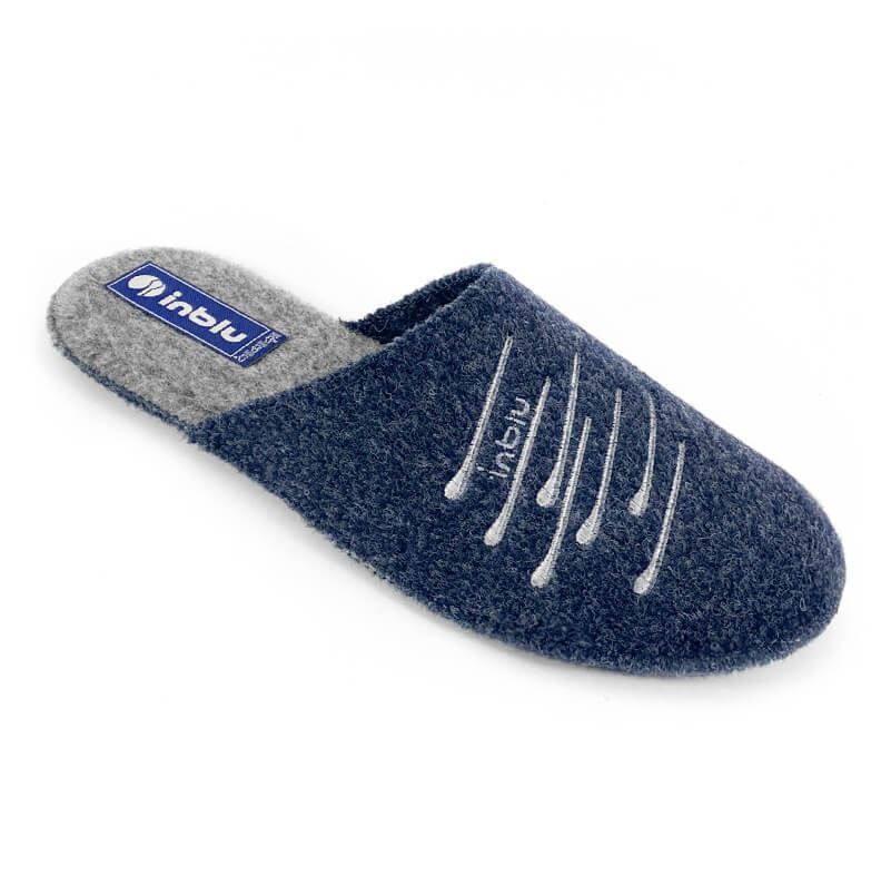 

Тапочки мужские Inblu 225377974 синие 40 RU, Синий, 225377974