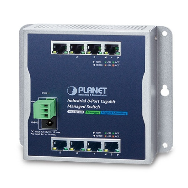 

Коммутатор Planet WGS-4215-8T черный, WGS-4215-8T