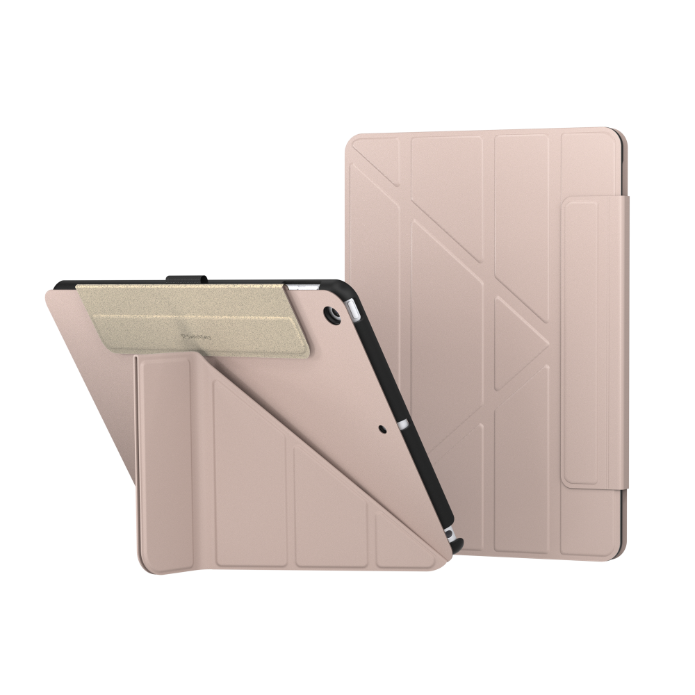 Чехол SwitchEasy Origami для 2021~2019 iPad 10.2, песочный розовый (SPD110093SP22)