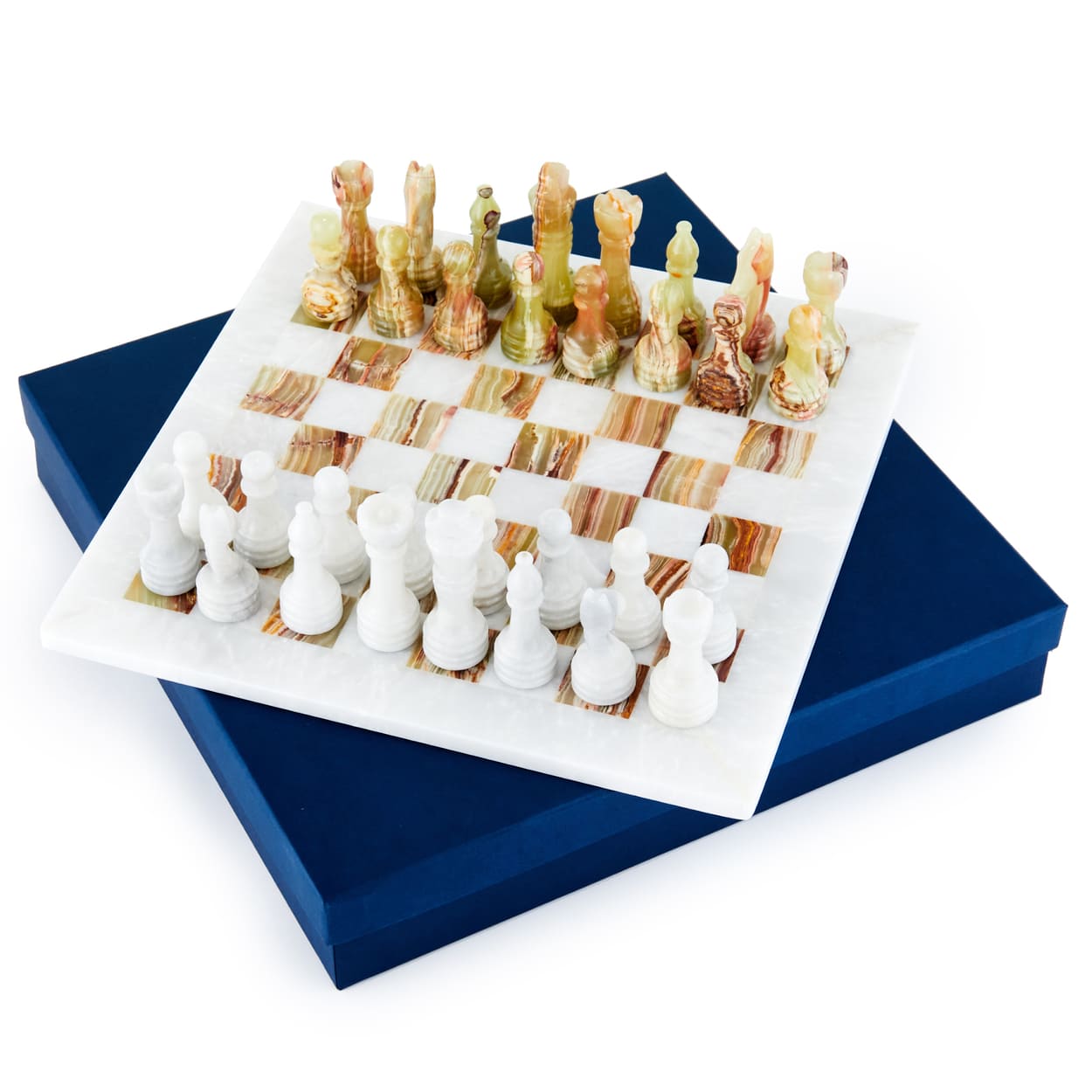 Шахматы PakShah Карфаген мрамор и оникс ON-W003 набор ступка с пестиком оникс