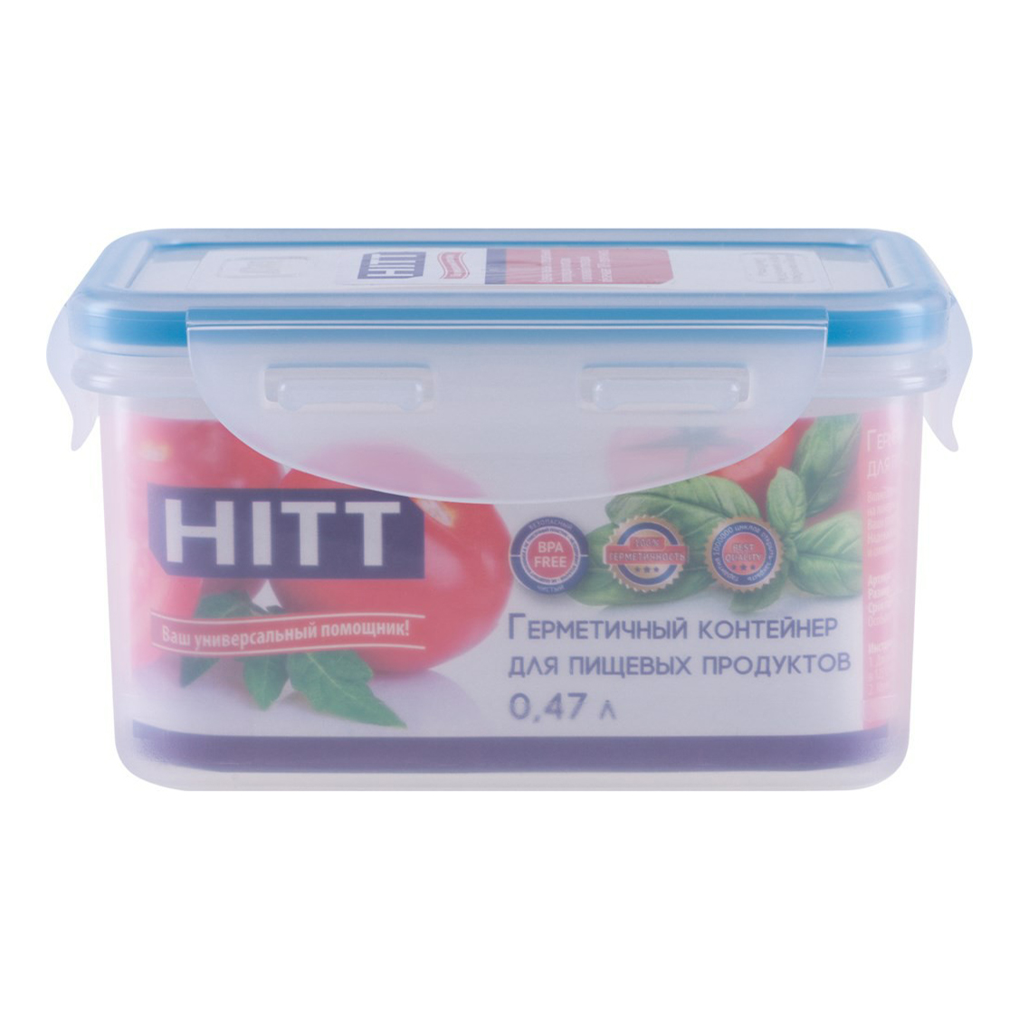 

Контейнер пищевой Hitt 470 мл, В ассортименте