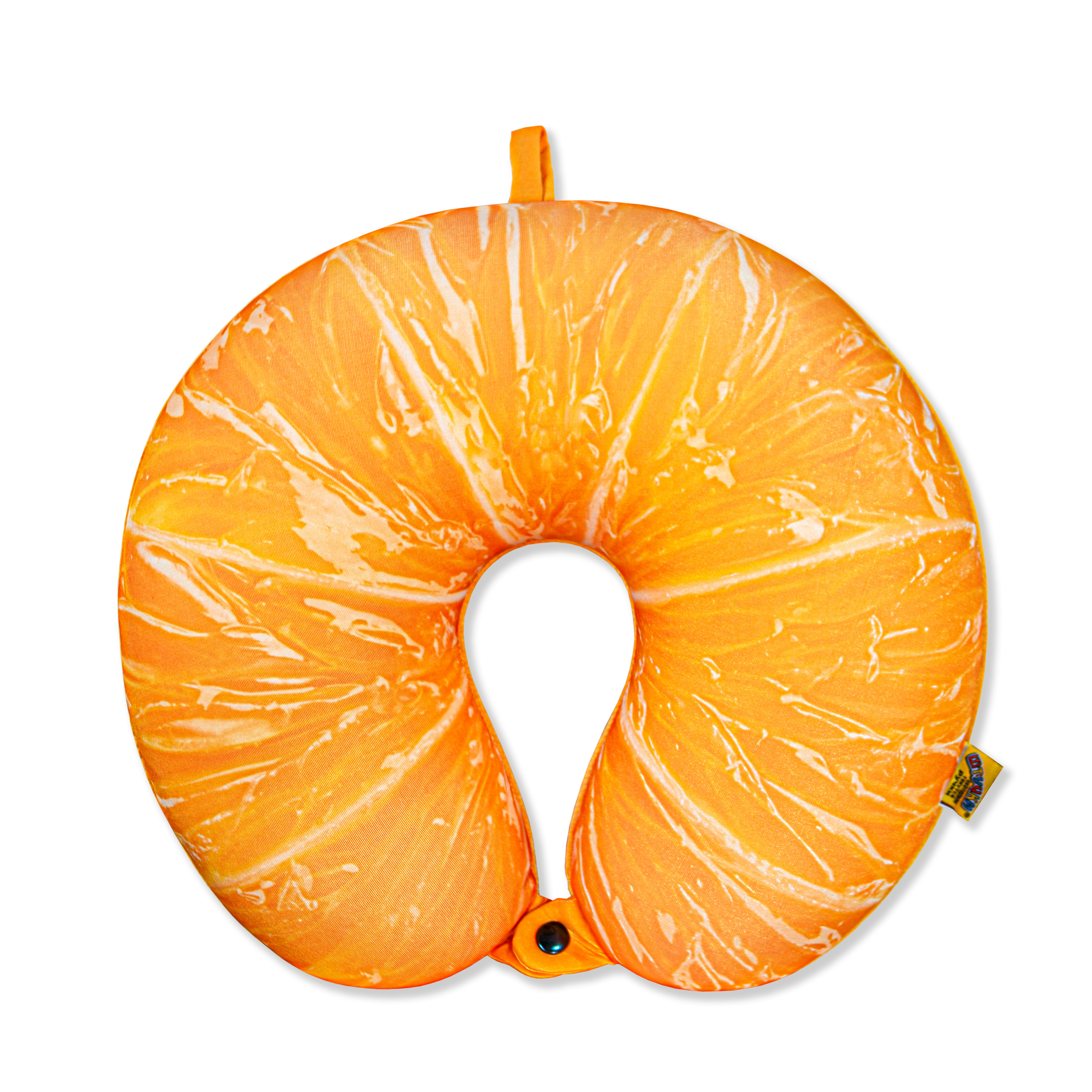 Дорожная подушка Турист Фрукты, апельсин Штучки, к которым тянутся ручки. Цвет: оранжевый