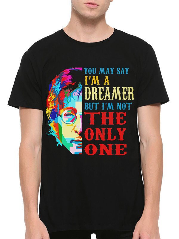 фото Футболка мужская dream shirts джон леннон - john lennon черная l dreamshirts