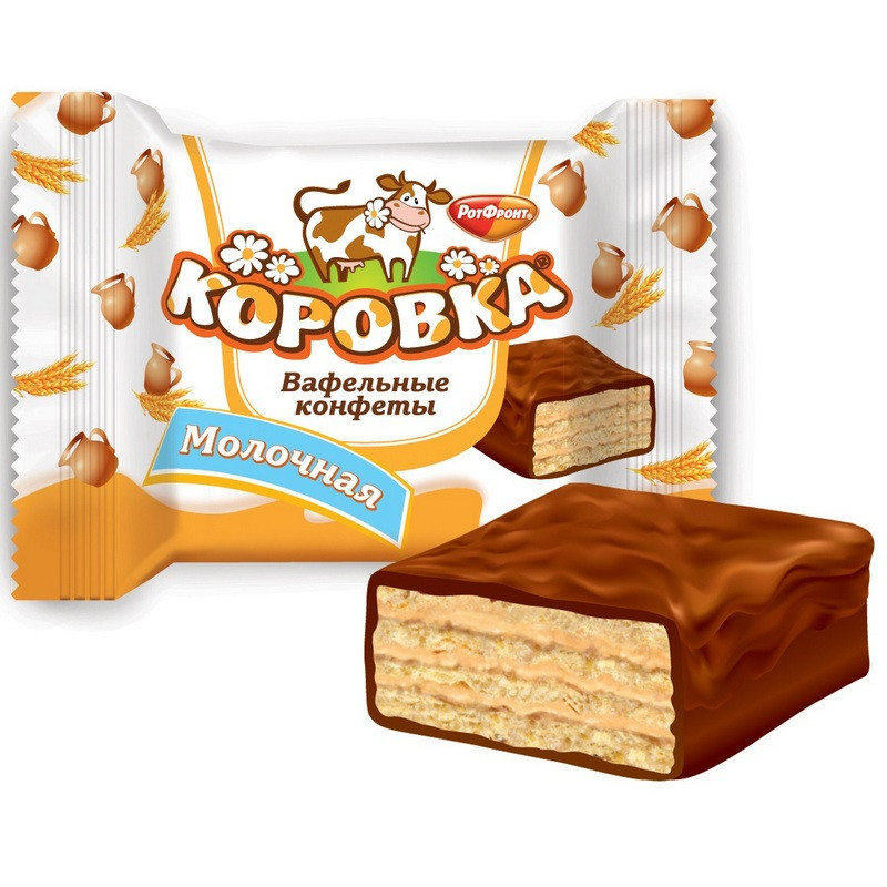 Вафли Коровка молочная, 2 кг