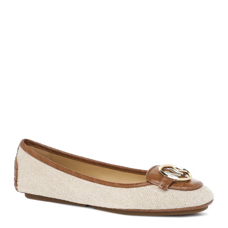 

Балетки женские Michael Kors 40S1LIFP1D_2531923 бежевые 7.5 UK