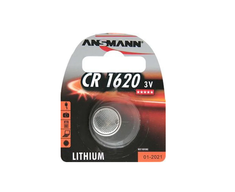 Батарейкa ANSMANN CR1620 / 3В / 3V / в блистере 1 штука