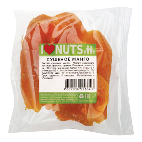 

Манго сушеное Inuts 125 г