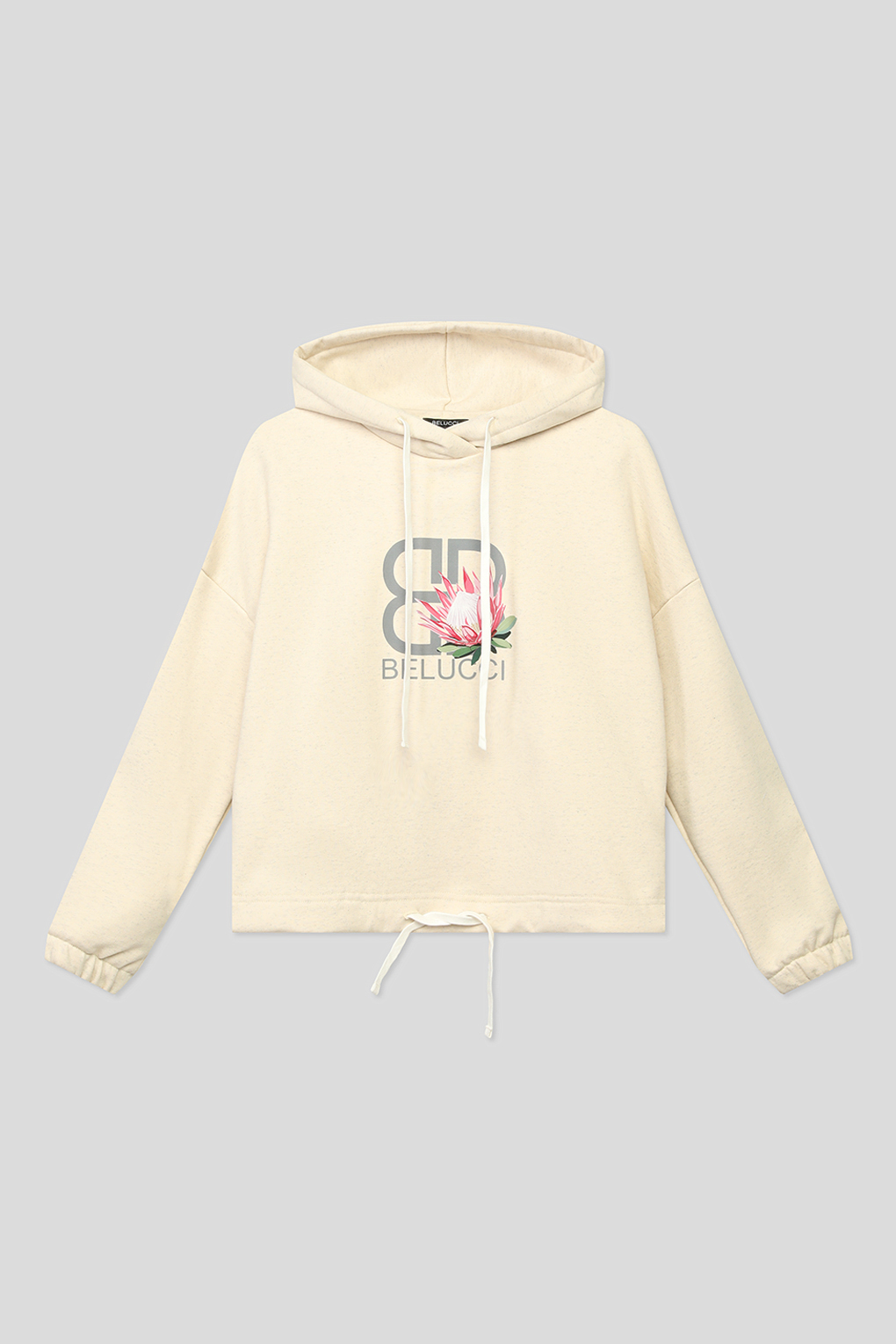 

Толстовка женская Belucci BL230311261.1 бежевая L, Бежевый, BL230311261.1