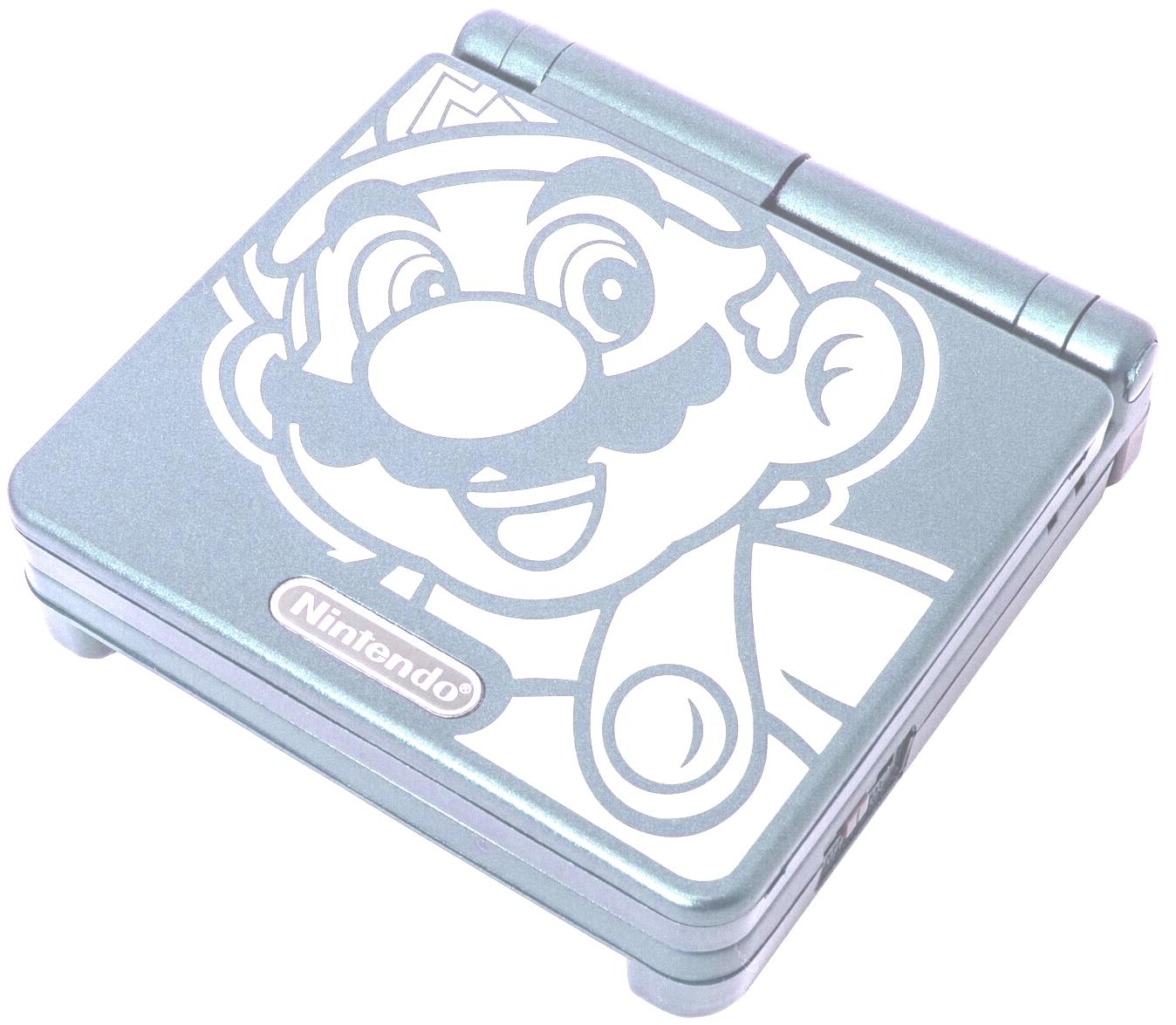 фото Портативная игровая приставка nintendo game boy advance sp mario (голубой металлик) оригин