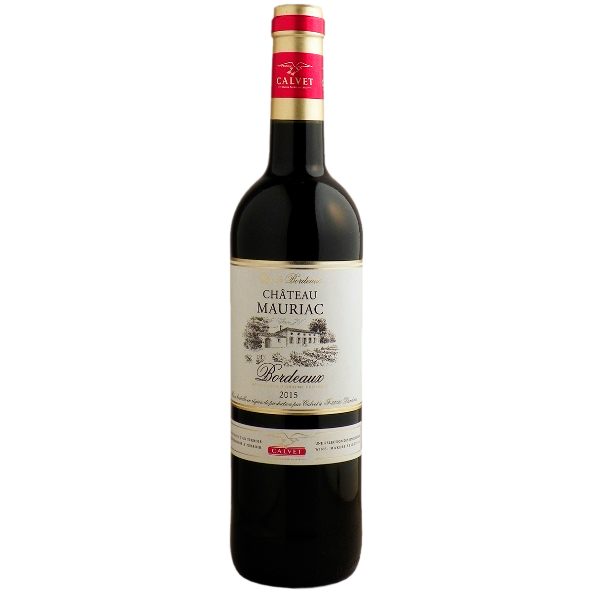 фото Вино calvet chateau mauriac bordeaux красное сухое 12% 0,75 л
