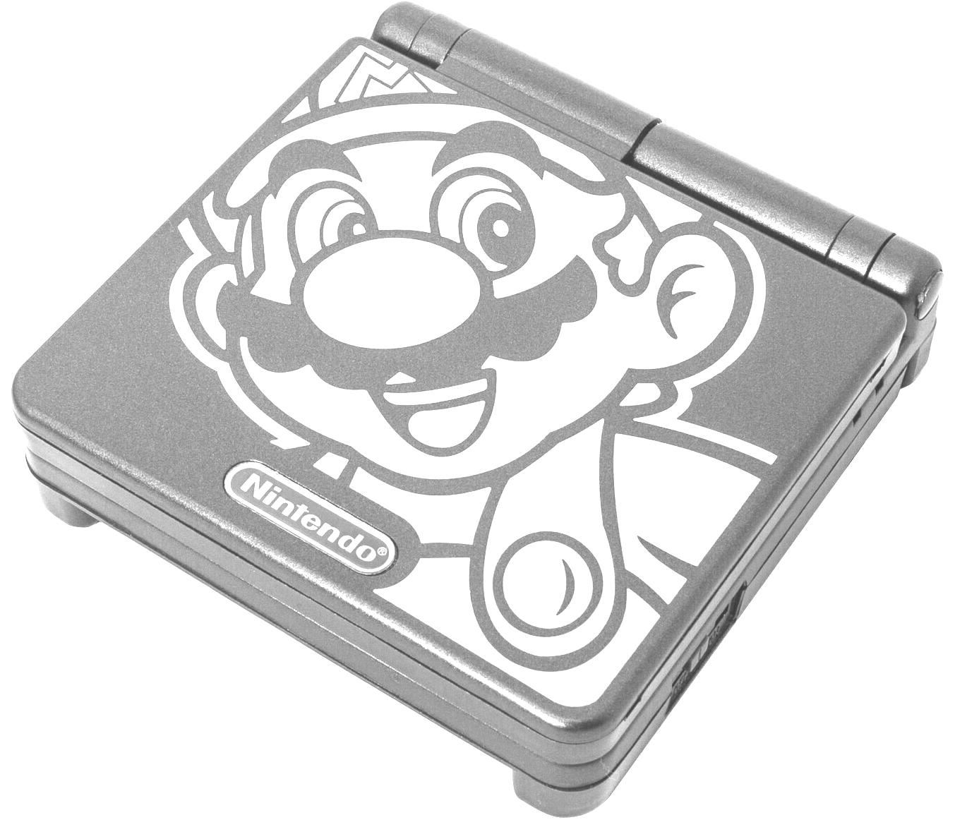 фото Портативная игровая приставка nintendo game boy advance sp mario (серебрянный металлик) ор