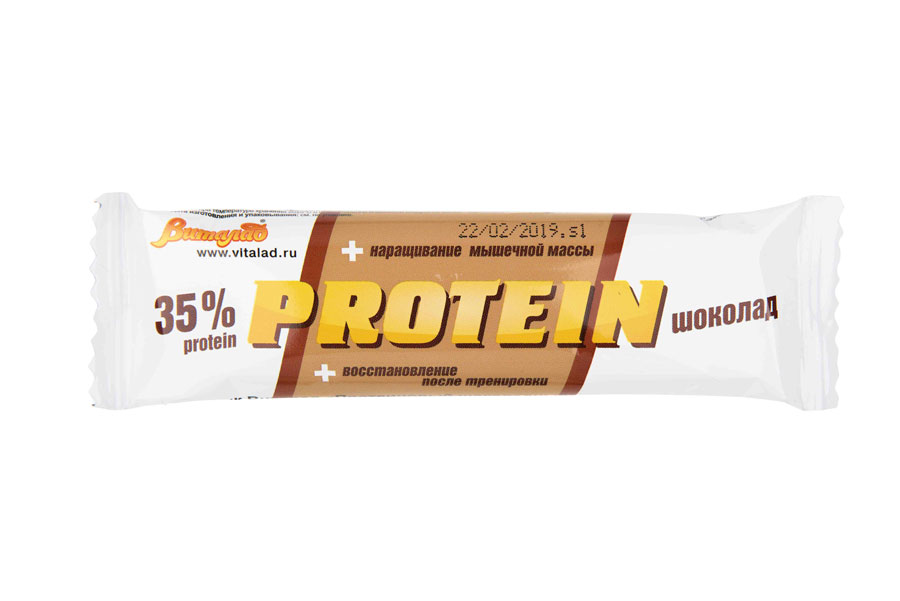фото Батончик виталад protein протеиновый шоколадный 40 г