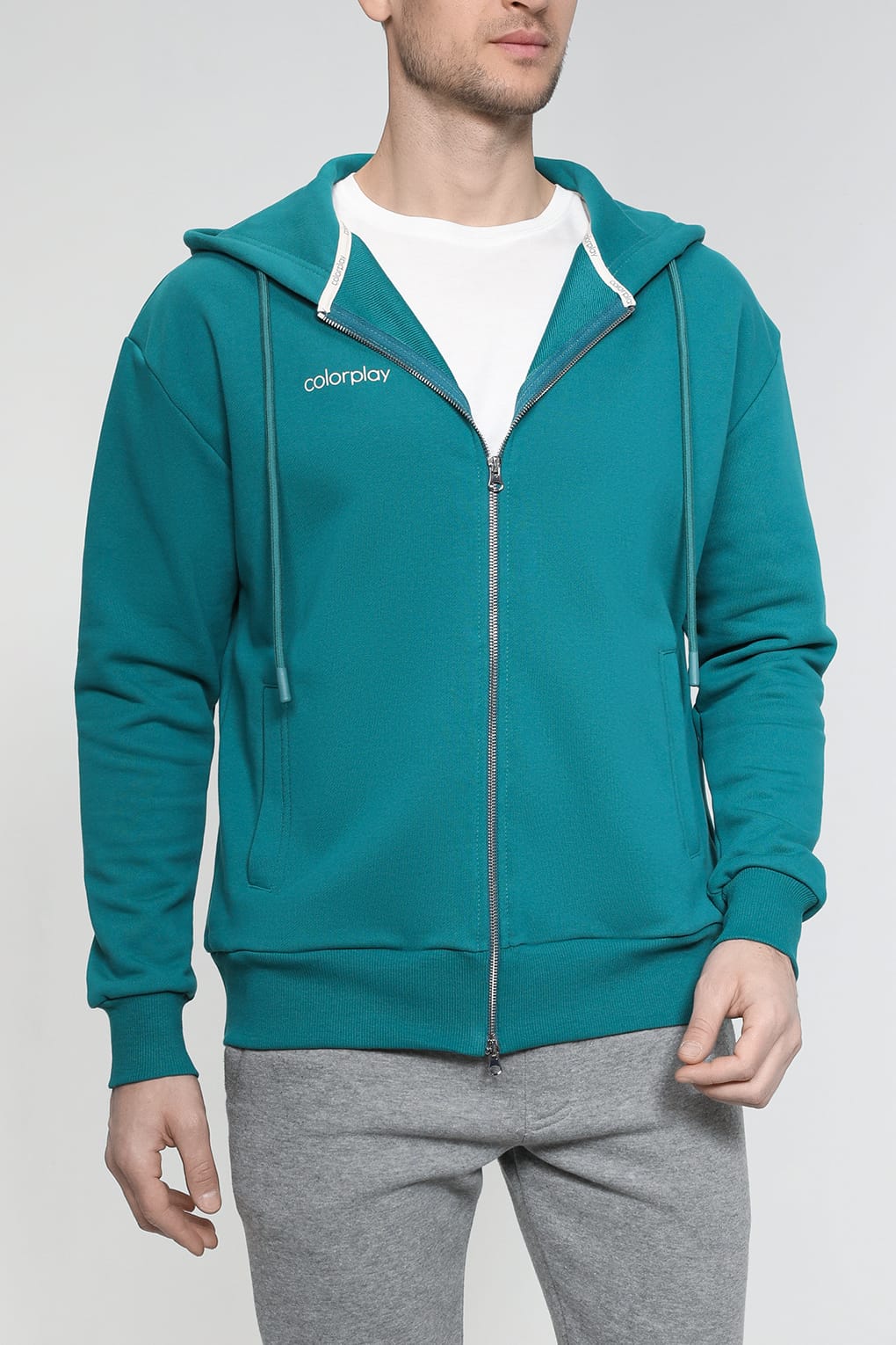 Толстовка мужская COLORPLAY CP230211256 бирюзовая 3XL