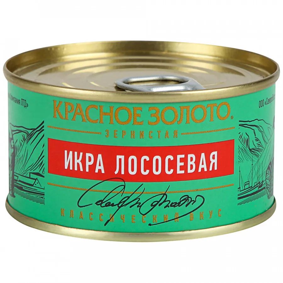 

Икра лососевая Красное Золото Горбуша зернистая 140 г