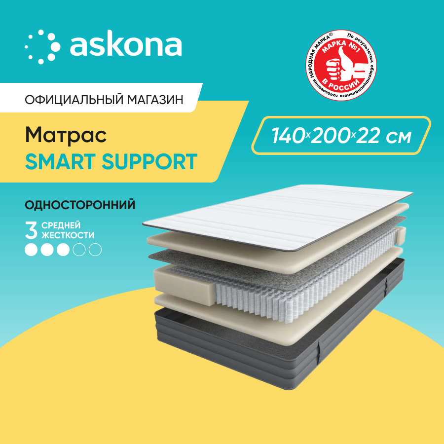 

Матрас Askona Smart Support 140x200, Smart Support