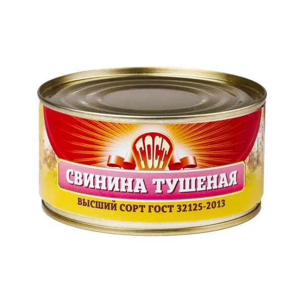 

Свинина тушеная Иван Мясоедов 1 сорт 325 г