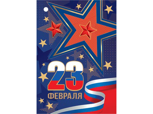 

2-79-23066А Открытка 23 ФЕВРАЛЯ ( РФ )