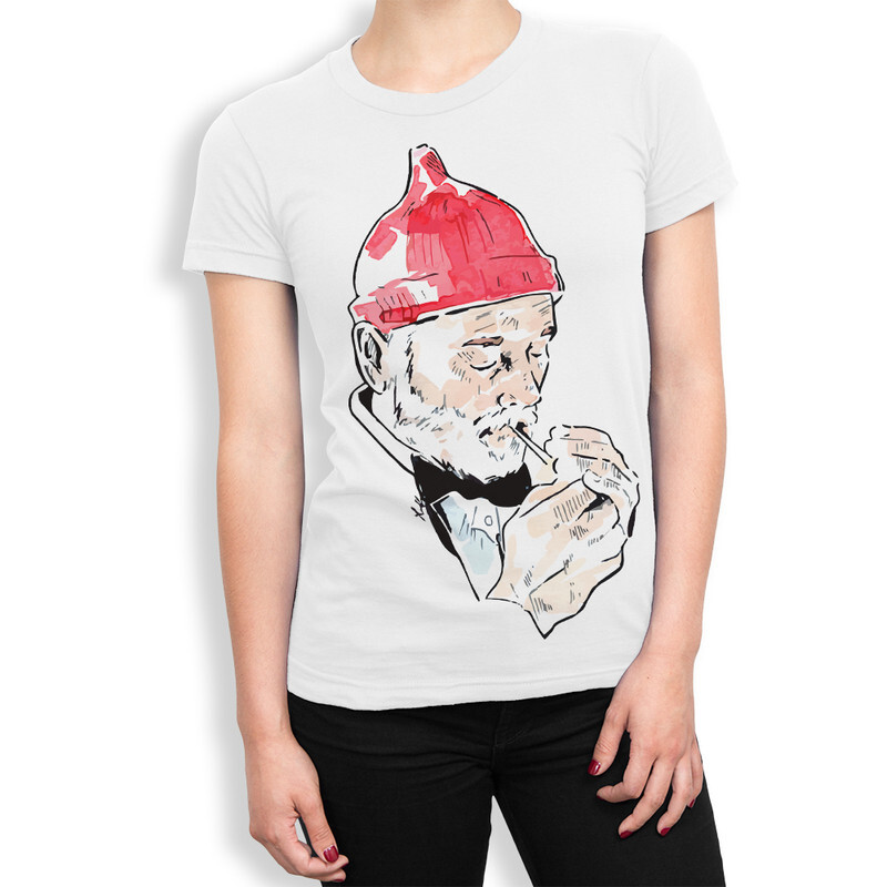 

Футболка женская Dream Shirts Водная жизнь Стива Зиссу 360074111 белая L, Водная жизнь Стива Зиссу 360074111