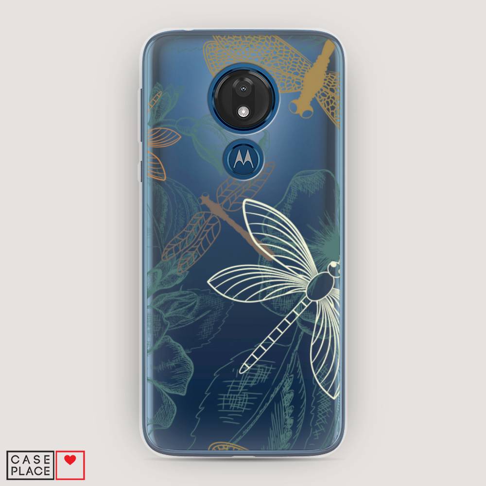 

Чехол Awog на Motorola Moto G7 / Моторола Мото G7 "Тени стрекоз", Разноцветный, 241150-8