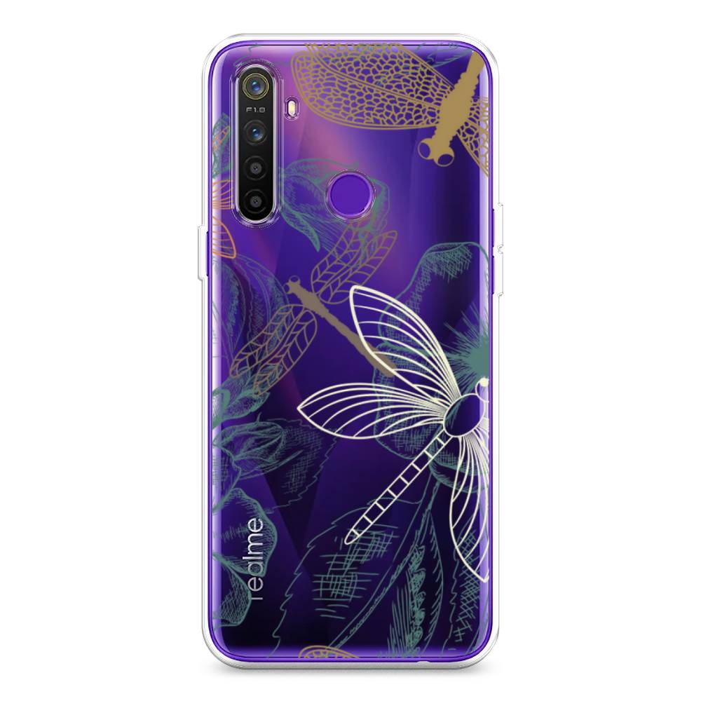 

Чехол Awog на Realme 5 "Тени стрекоз", Разноцветный, 251550-8