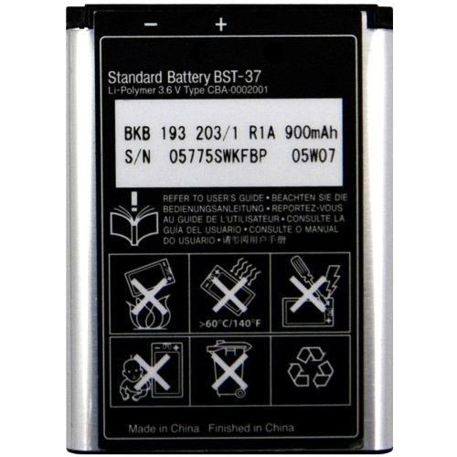 

Аккумулятор для телефона Sony Ericsson BST-37 W800i W700i W710 W350 K750i K61 мАч 900