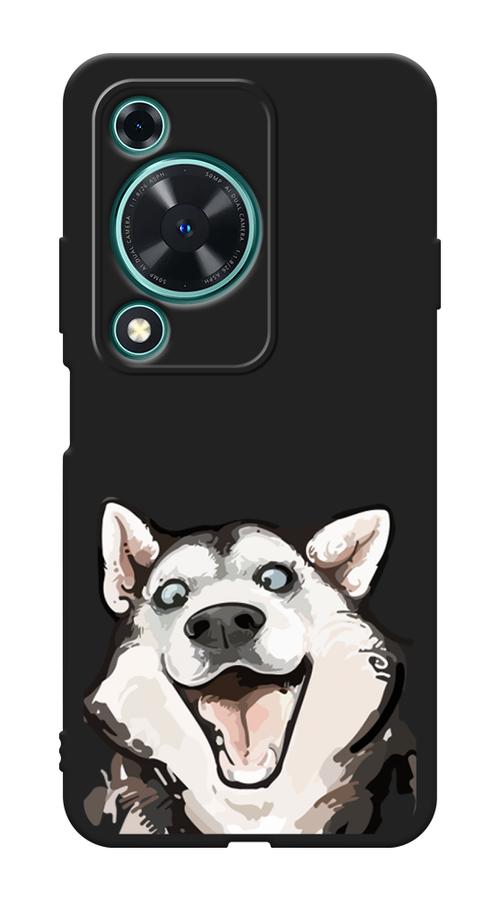

Чехол Awog на Huawei Nova Y72 "Радостный хаски", Белый;голубой;черный, 6123652-1