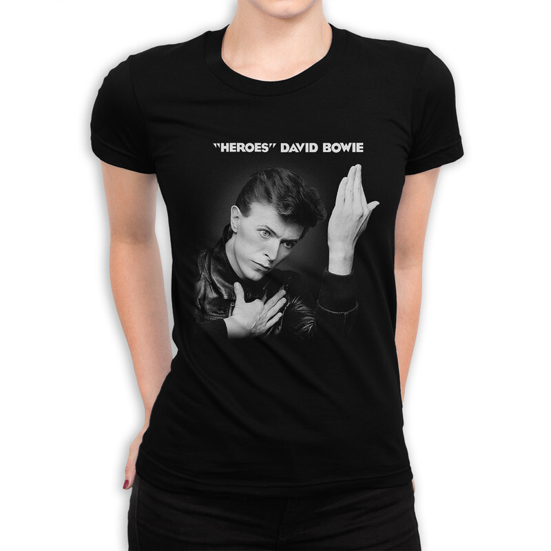 фото Футболка женская dream shirts david bowie heroes 360080111 черная 2xl