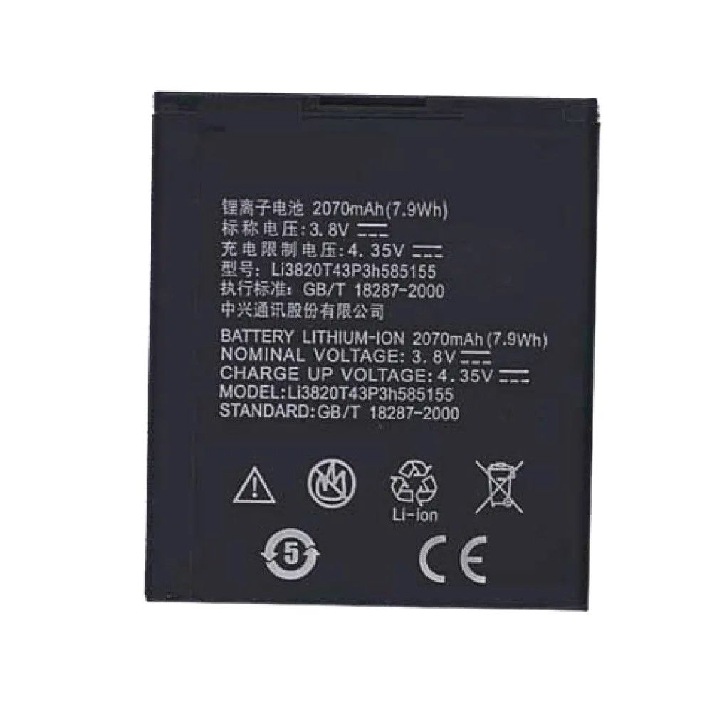 

Аккумулятор для телефона ZTE Li3820T43P3H585155 Z998 Z930 мАч 2070