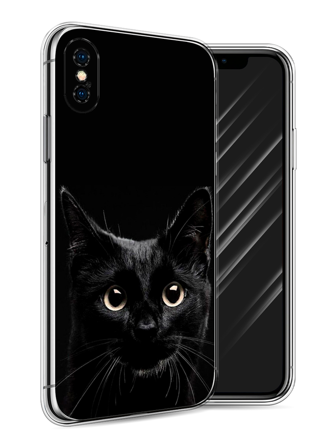 

Чехол Awog на Apple iPhone X (10) / Айфон X (10) "Добрый кот", Разноцветный, 11050-1