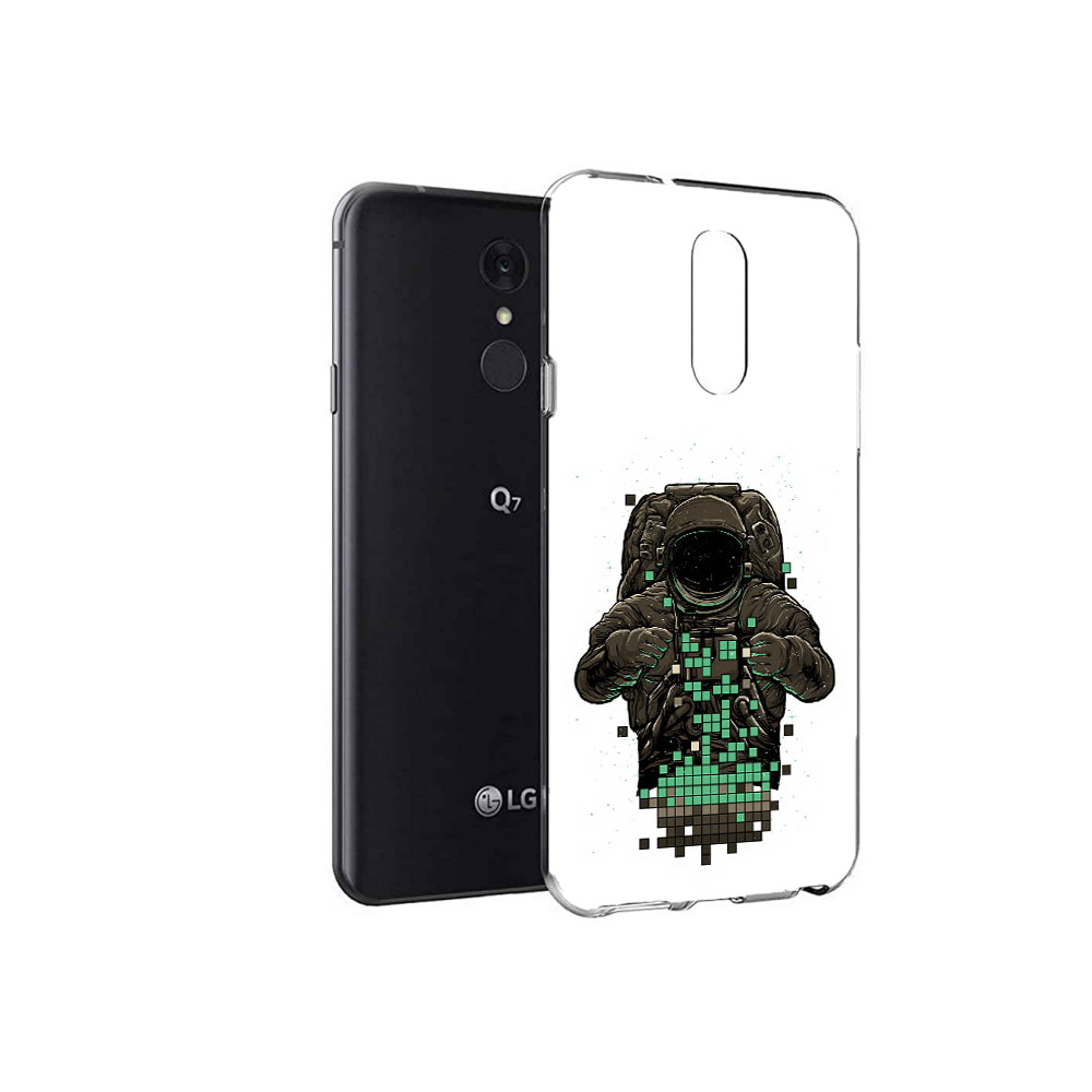 

Чехол MyPads Tocco для LG Q7 космонавт с пикселями (PT113427.75.394), Tocco
