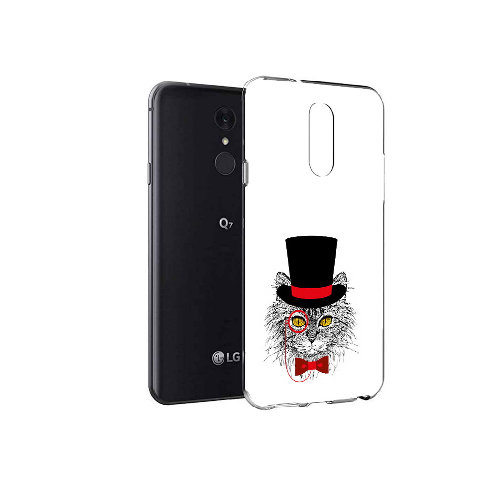 

Чехол MyPads Tocco для LG Q7 кот в шляпе (PT113427.75.397), Tocco