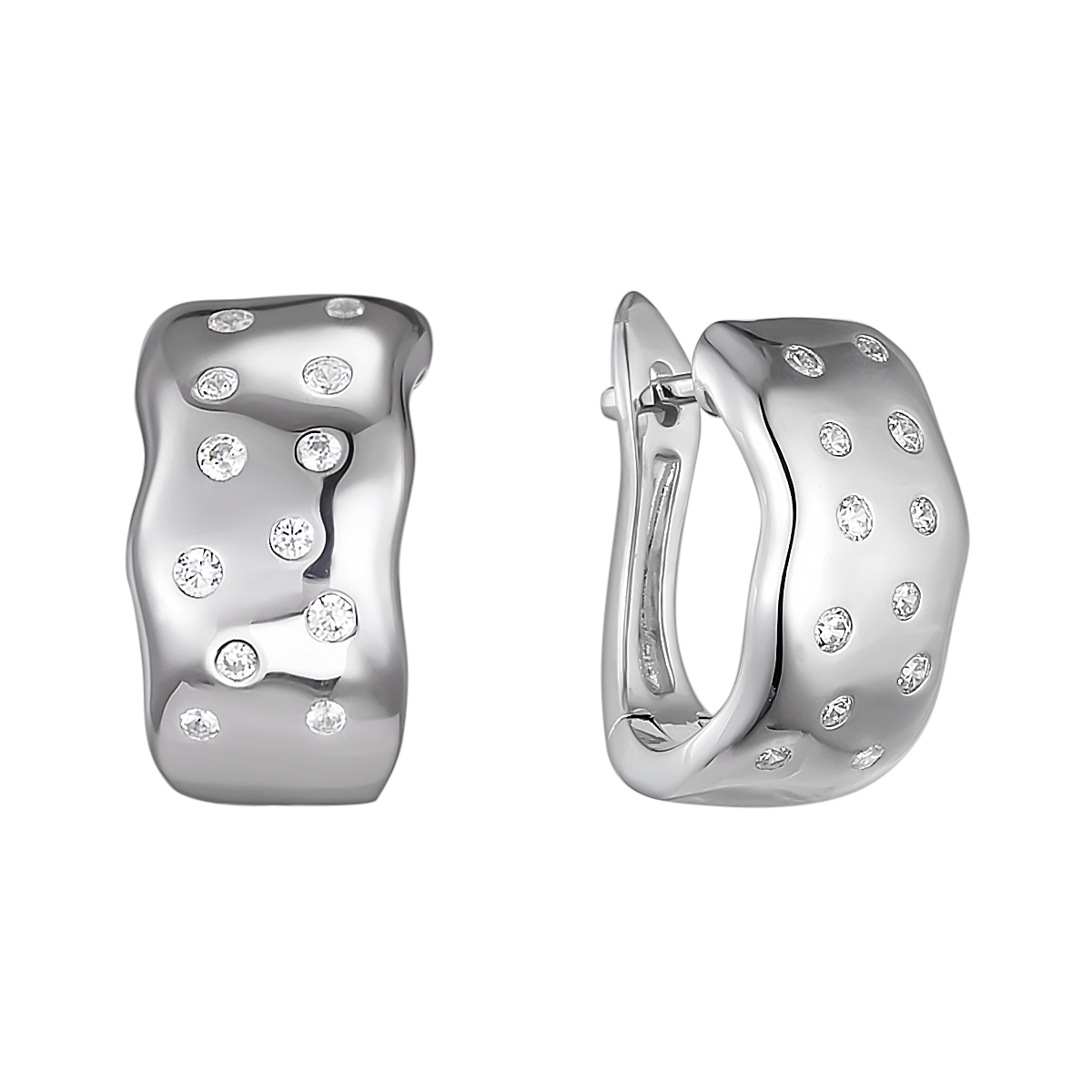 

Серьги из серебра Balex Jewellery 2445910062, фианит, 2445910062