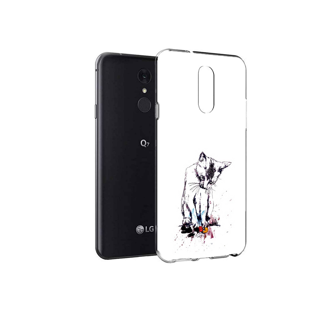 

Чехол MyPads Tocco для LG Q7 кот и микки (PT113427.75.399), Tocco