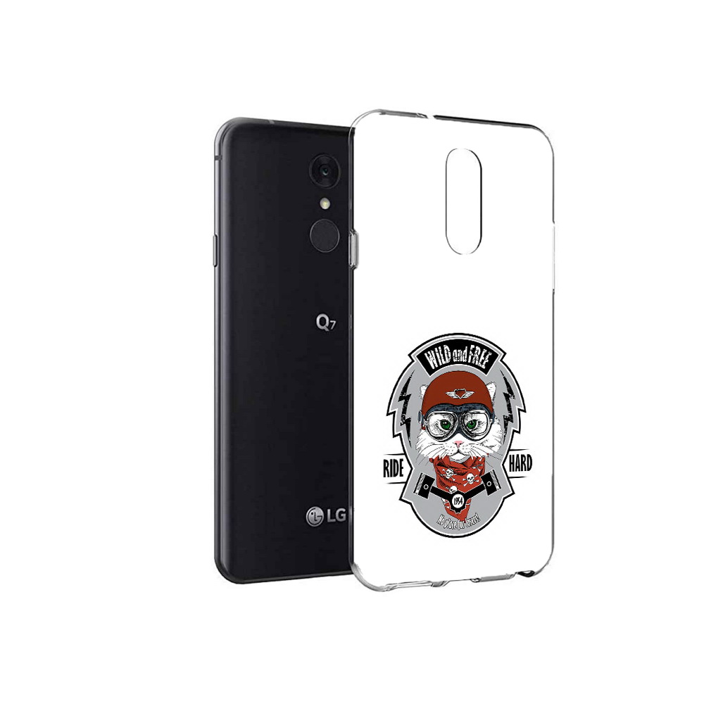 

Чехол MyPads Tocco для LG Q7 кошка в шлеме (PT113427.75.404), Tocco