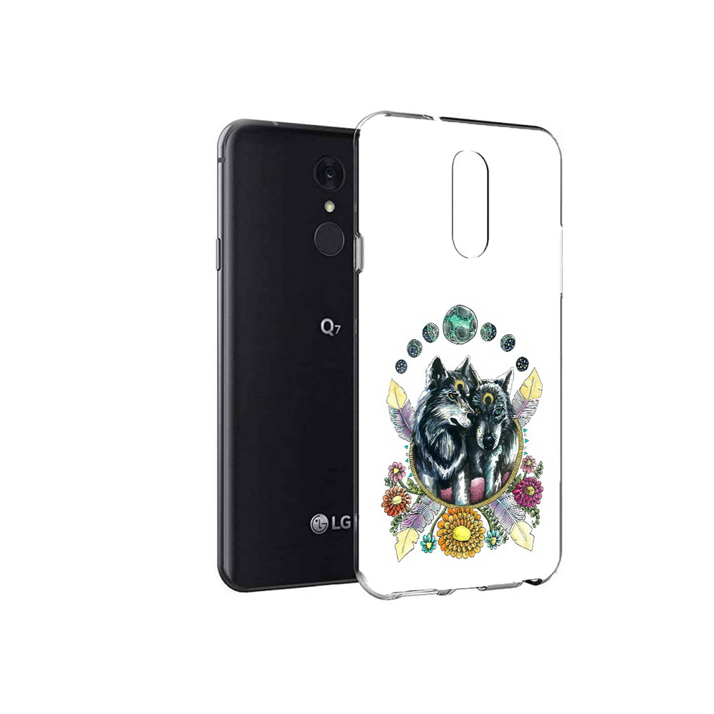 

Чехол MyPads Tocco для LG Q7 красивые волки абстракция (PT113427.75.408), Tocco