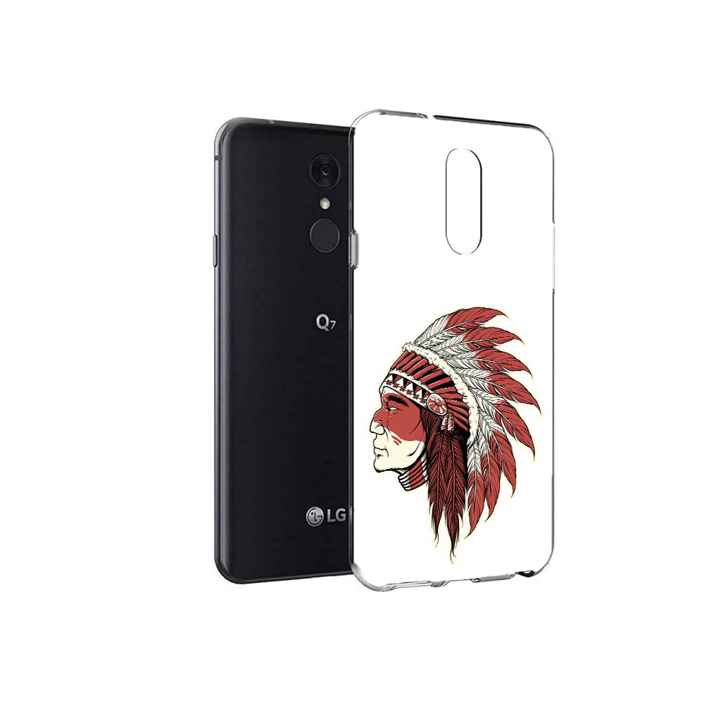 

Чехол MyPads Tocco для LG Q7 красный индеец (PT113427.75.411), Tocco