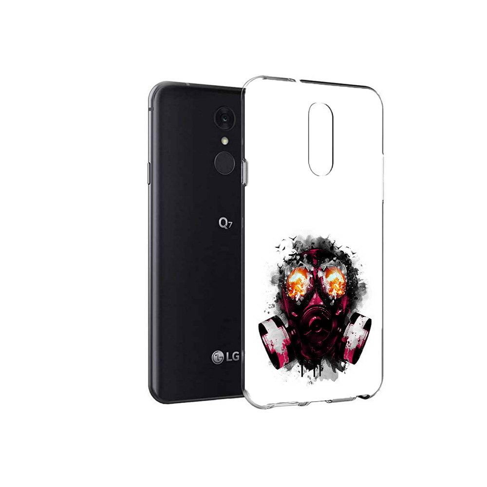

Чехол MyPads Tocco для LG Q7 красный противогаз (PT113427.75.412), Tocco