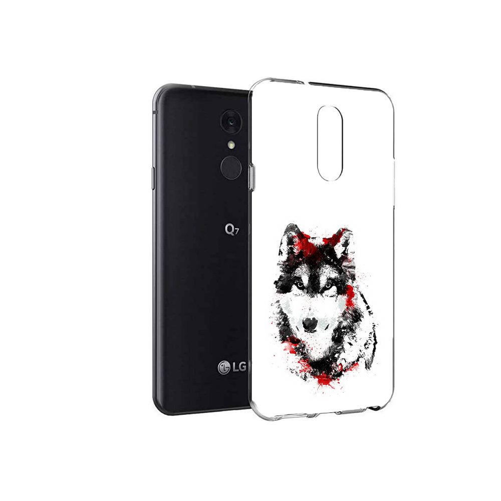 

Чехол MyPads Tocco для LG Q7 кровавый волк (PT113427.75.416), Tocco