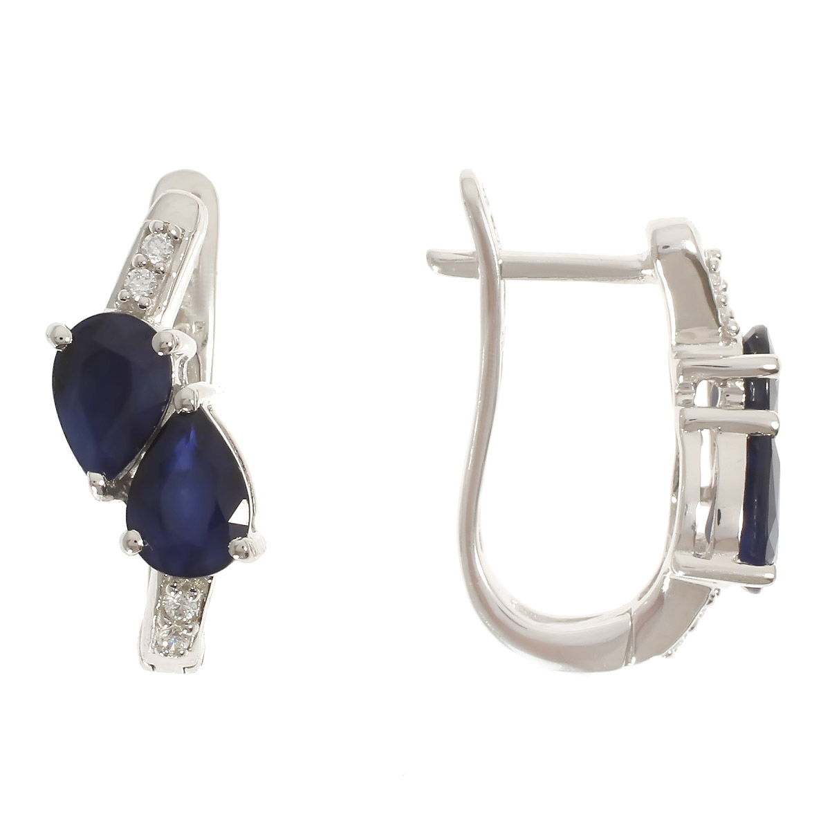 

Серьги из серебра Balex Jewellery 2454930019, сапфир/фианит, 2454930019
