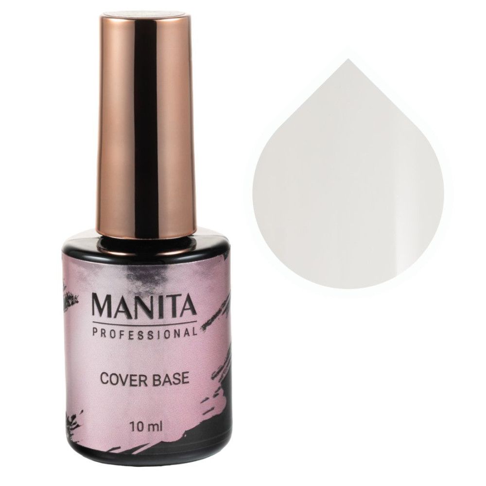 База камуфлирующая MANITA Cover Base 01, 10мл камуфлирующая база adricoco la creme base 07 лавандовое молоко 10 мл