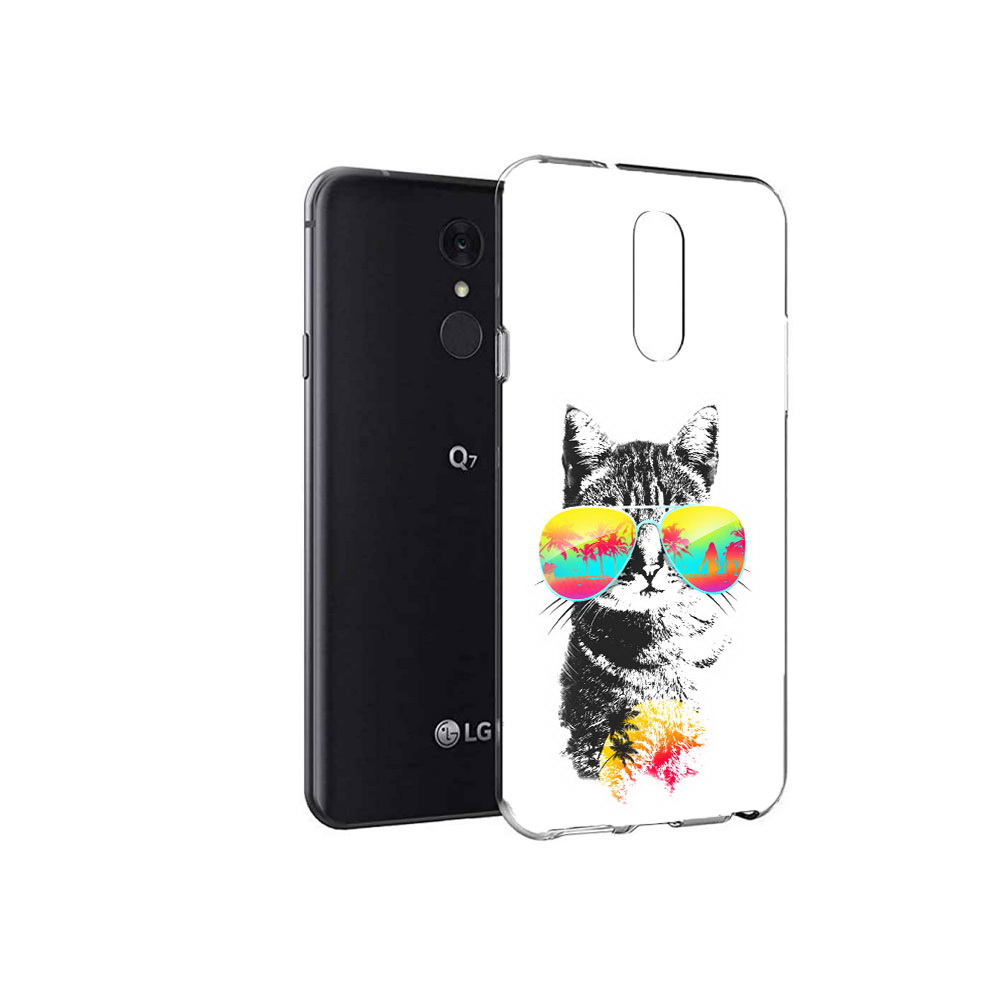 

Чехол MyPads Tocco для LG Q7 крутой кот (PT113427.75.425), Tocco