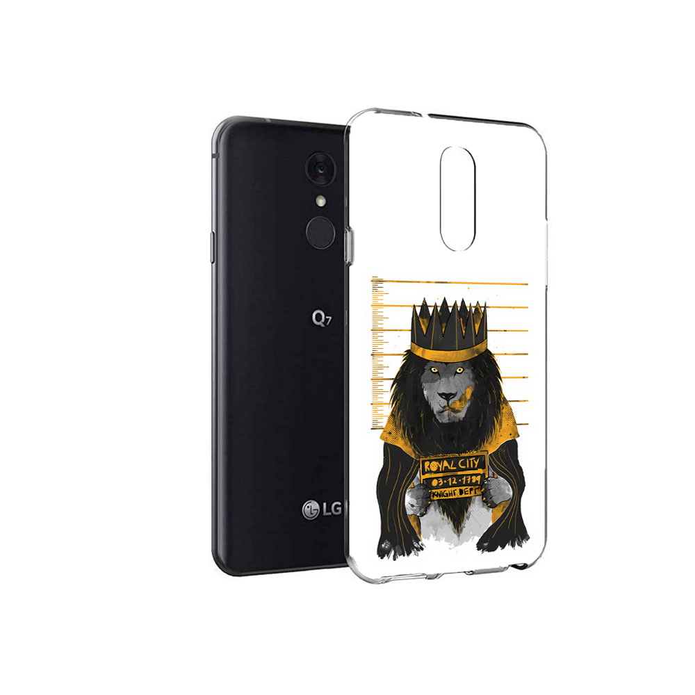 

Чехол MyPads Tocco для LG Q7 лев в законе (PT113427.75.435), Tocco
