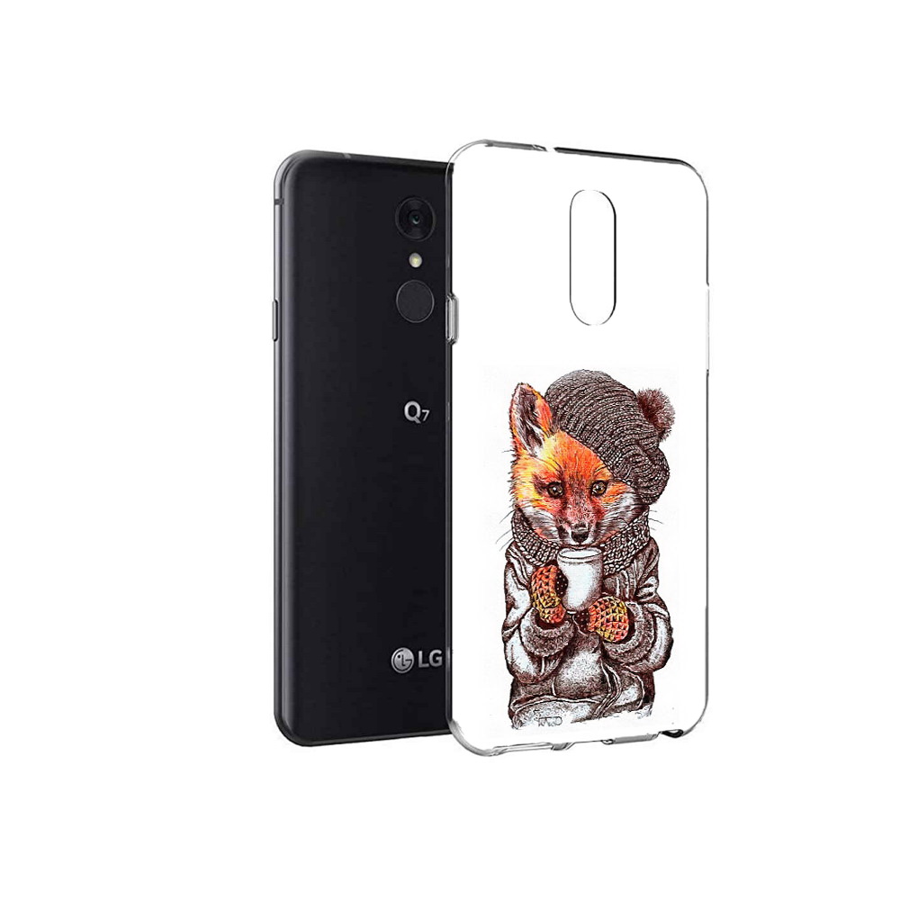 

Чехол MyPads Tocco для LG Q7 лиса в шапке (PT113427.75.437), Tocco