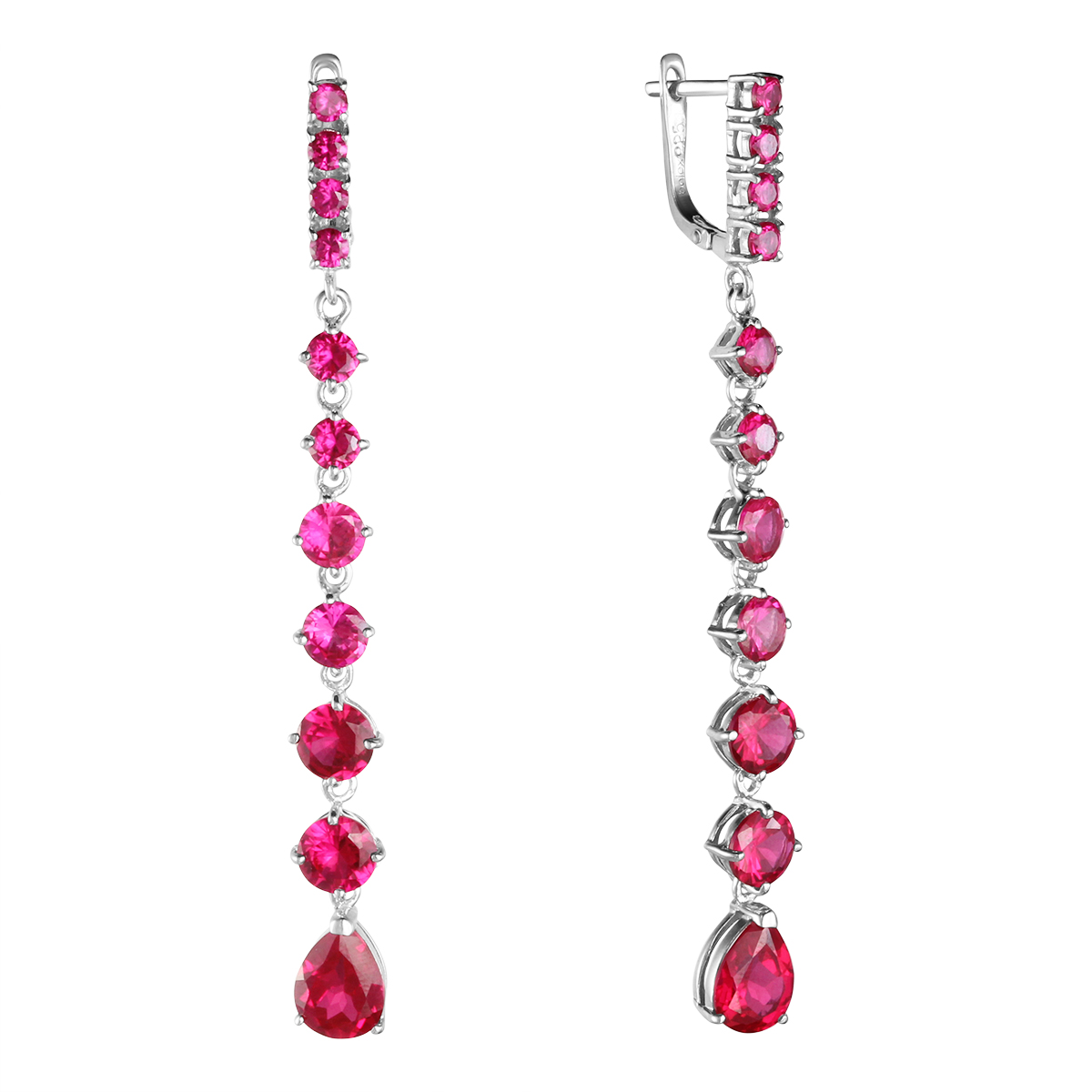 

Серьги женские из серебра Balex Jewellery 2457930004, рубин