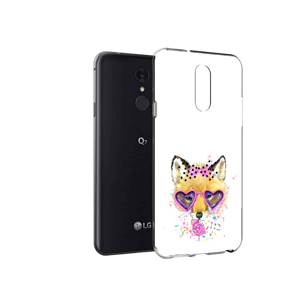 

Чехол MyPads Tocco для LG Q7 лисенок с бантиком (PT113427.75.441), Tocco