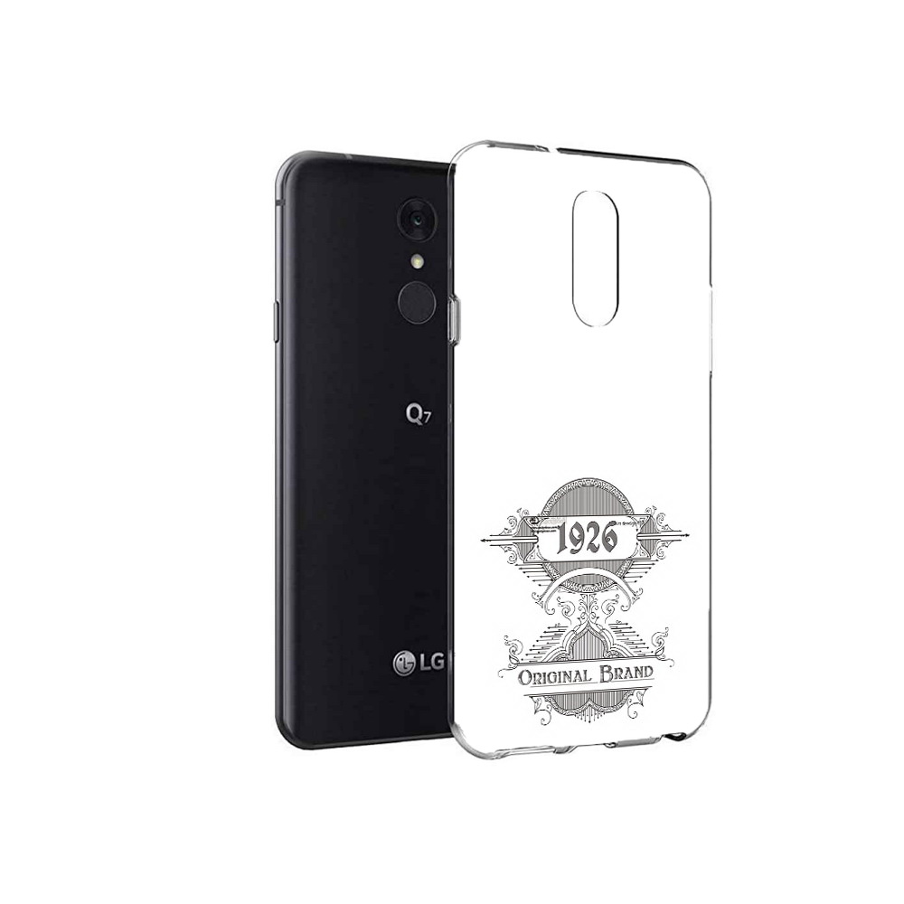 

Чехол MyPads Tocco для LG Q7 логотип черно белый (PT113427.75.446), Tocco