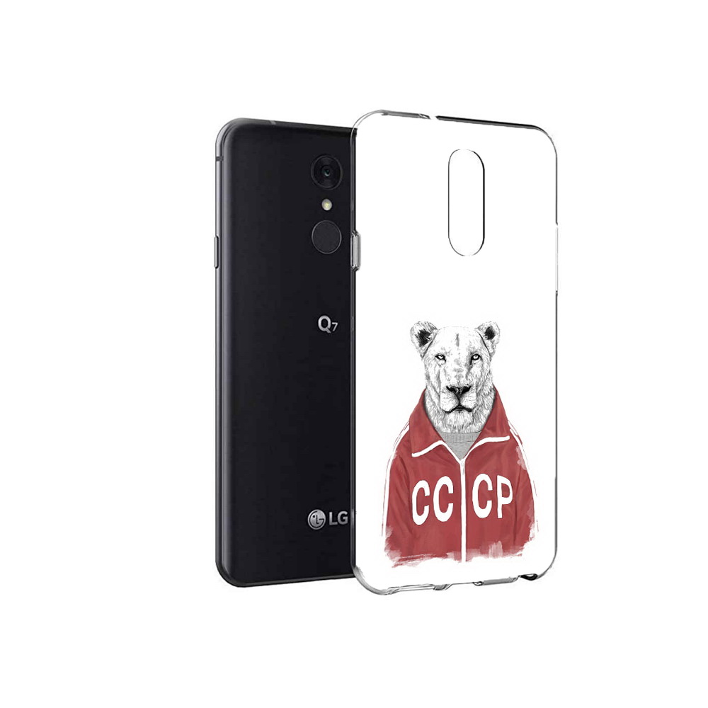 

Чехол MyPads Tocco для LG Q7 львица ссср (PT113427.75.450), Tocco