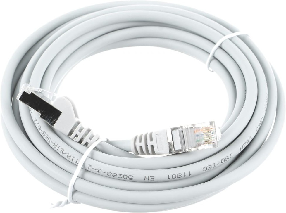 

Кабель Lanmaster RJ-45 - RJ-45 вилка-вилка 5м (LAN-PC45/S5E-5.0-GY) серый